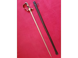 Original Preußischer Infanterie Kürassier Offiziers Degen m. Scheide Herst. Siegfried Waffen