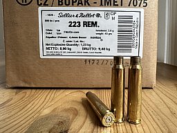 1.600 Hülsen Sellier&Bellot ScreenAmmo .223 Rem. aus gleichem Los