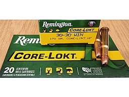 .30-30Win/170 Remington Core Lokt HP 20 Stk. No.30303 Die Letzten!!