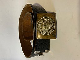 Dt.Reich Infantrie Koppel Schloss Gott mit uns & Koppelriemen No Bajonett G98 Koppelschuh