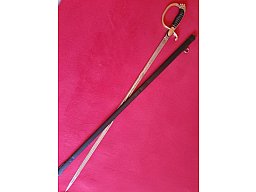 Original Bayrischer Löwenkopf Infanterie interims Extra Degen für Offiziere mit Scheide