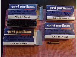 Prvi Partizan Hülsen, 7,5 x 54 MAS, 80 Stück, verzündert und rekalibriert