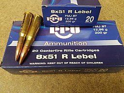 8x51R Lebel/200grs FMJBT PPU 20 Stk. A-417 Angebot, die Letzten