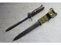 Norwegisches Krag Jörgensen Bajonett Seitengewehr M.1894 Wehrmacht OE WG mit Koppelschuh