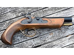 Vorderlader Perkussionspistole Schwarzpulverwaffe Dikar Spain Mod. Plains Kal. .45 BP