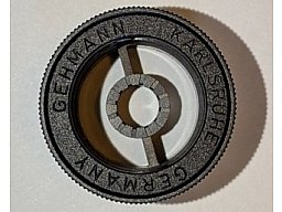 Gehmann 520-22B Iris-Ringkorn verstellbar (4,0–6,0 mm) – M22x0,5 mit Querbalken