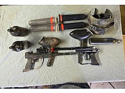 Paintball Spar-Paket: Tippmann 98 Custom + New Legion Iron M2 Markierer inkl. HP-Flaschen, Maske usw