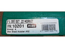 22 Hornet RCBS Langwaffenmatrizensatz Full Length Rifle 2-Die-Set