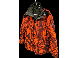 Damen Drückjagd Wendejacke grün/Camoflage rot