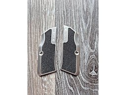 KMR L-02 Griffschalen Silber mit Sandpapier