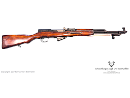 Halbautom. Büchse, IZHMASH, SKS, Simonov, 1953, Kal. 7,62x39, Arsenalzustand.
