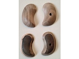 2 Paare Holzgriffschalen für Röhm Derringer/Twinny (blank u. gelasert)