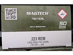.223 Rem. von Magtech | FMJ 3,6g / 55grs. | Vollmantel BT | Munition