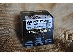 .223 Rem, 55grn FMJ, S&B