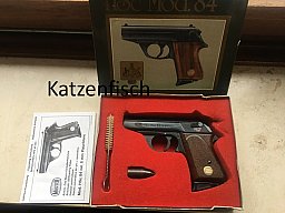Mauser HSC 84, neuwertig, hochglanz brüniert, Holzgriffschalen, orig. verpackt, 40 Jahre alt!!!!!!!!