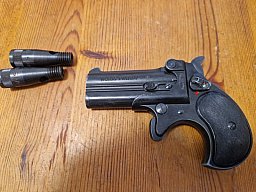 Röhm Noris Twinny Derringer 9mm Knall / .380 – inkl. 2x Abschussbecher