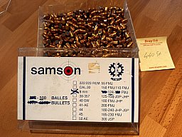 9mm 124 grain FMJ Samson 440 Stück