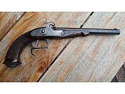 Perkussionspistole Kal. .44 – Beschossen – Sportmodell