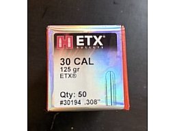 HORNADY .30 ETX 125 grain