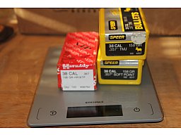 Geschoße .cal 38 / .357 div Gewicht und Ausführungen