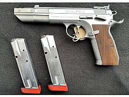 Tanfoglio P19S P 19 S mit Kompensator 9mm Para - BO-MAR - Visier - Silber