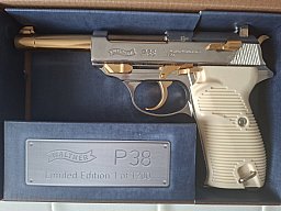 Walter P38 Co2 Pistole Gold Edition neu cal 4,5mm BB