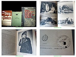 3x Origial 1937-41 !! Wehrmacht mit sehr seltener Stempelung +Polenfeldz.