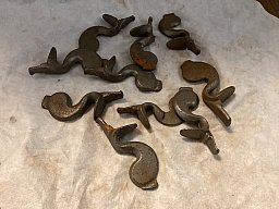 Rohteile/Ersatzteile Steinschloss Gusseisen Teile aus Nachlass Jacobi Iserlohn