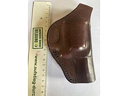 Gürtelholster in Leder für 2 1/4 Zoll Revolver S & W Cal. 357 Mag. 5schüssig