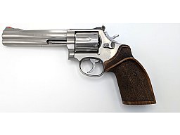 S&W 686-3 .357 Mag 6" Erstbesitz 1992, OVP, Nill-Griff, Originalgriff, Holster