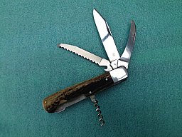 Hirschhorn-Jagdmesser GML-Leegebruch 4tlg.