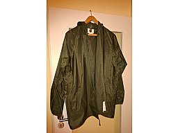 Regenjacke, Regenhose, grün, Gr. L