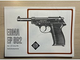 Bedienungsanleitung Pistole Erma EP 822 - NEU