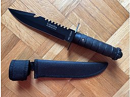 Columbia Survivalmesser NO: 229 Taktisches Outdoormesser Neuwertig mit Scheide Columbia Kampfmesser