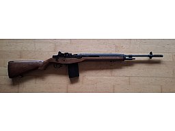 M14 Airsoft S-AEG / AEG (Holzoptik) – Motor/Gearbox läuft – Feed-Fehler / Bastler – inkl. Magazin
