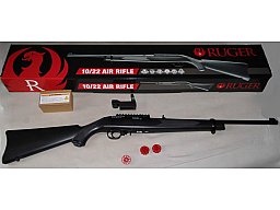 Ruger 10/22 Co2-Gewehr 4,5mm Diabolo mit Zubehör.