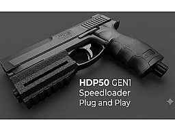 HDP 50 GEN 1 Speedloader Plug & Play T4E Umarex – 5-6 Schuss Zusatzmagazin PETG Tactical Extension