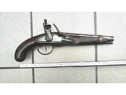 Vorderlader Steinschlosspistole Schwer