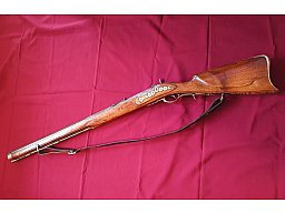 Altes originales Vorderlader-Perkussionsgewehr (sehr schwere Ausführung) Cal. ca. 17,4mm