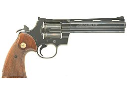 Legendärer Revolver Sammlerwaffe Sportrevolver Colt Python Kal. .357 Magnum 6 Zoll Bj. 1971, schön!