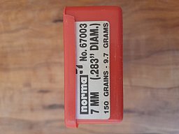 7mm .283 (.284) Norma FMJ VM 150gr. 9,7g. 100Stk.