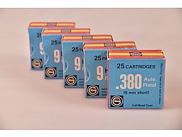 Munition 125 Schuss Geco 9mm kurz VM