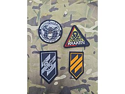 Konvolut 4x Ukraine Patches Azow Kraken 3rd Sturmbrigade Drohne