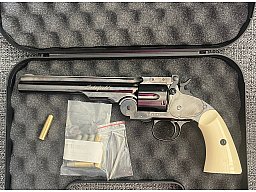 Co2 Revolver ASG Schofield 6" Plated Steel 4,5 mm Stahl BB und Diabolo (P18)