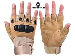 taktische Handschuhe mit verstärktem Knöchelbereich - kurz