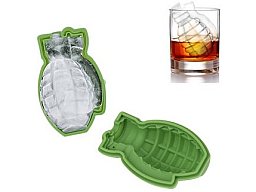 3D Silikon-Eisform „Handgranate“ – lebensmittelecht, detailreich, ideal für Whisky & Cocktails
