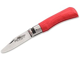 1 x BÖKER OLD BEAR BABY XS RED | Kindermesser mit abgerundeter Klinge > 6cm 420er Stahl > nur 30,0g