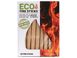 18 St.-Pack Eco Fire Sticks Feueranzünder für Grill + Kamin - ungiftig - natürliche Rohstoffe