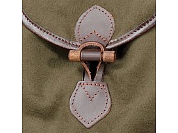 JAGDRUCKSACK Velveton Canvas-grün | lautlose Knebelverschlüsse, Teflonimprägniert, 27L 50x55cm 0,8kg