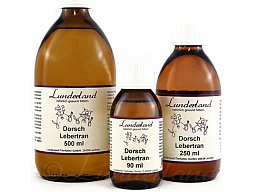 1 x 500ml Dorschlebertran für Hunde | BARF | Omega-3-Fettsäuren Vitam A D3 E > schönes Fell, Gesunde